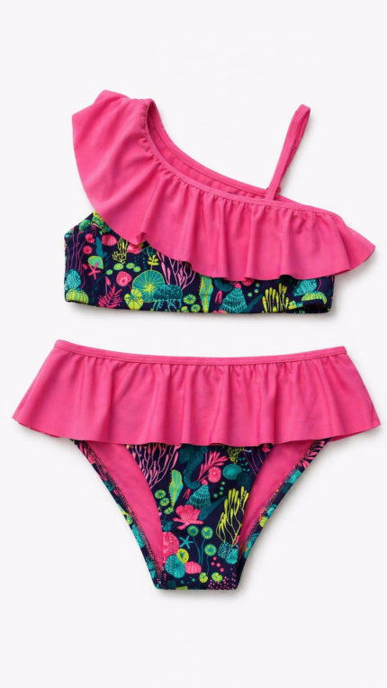 Hmm Swimwear Volanlı Çocuk Bikini Takımı