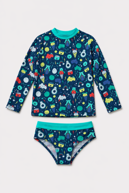 Hmm Swimwear Yaz Emojili Çocuk Mayo