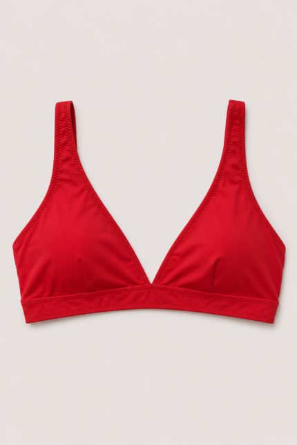 Hmm Swimwear Basic Üçgen Bikini Kırmızı